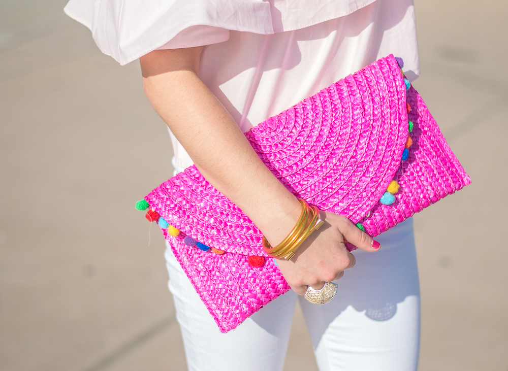 topshop pink off the shoulder top-16
