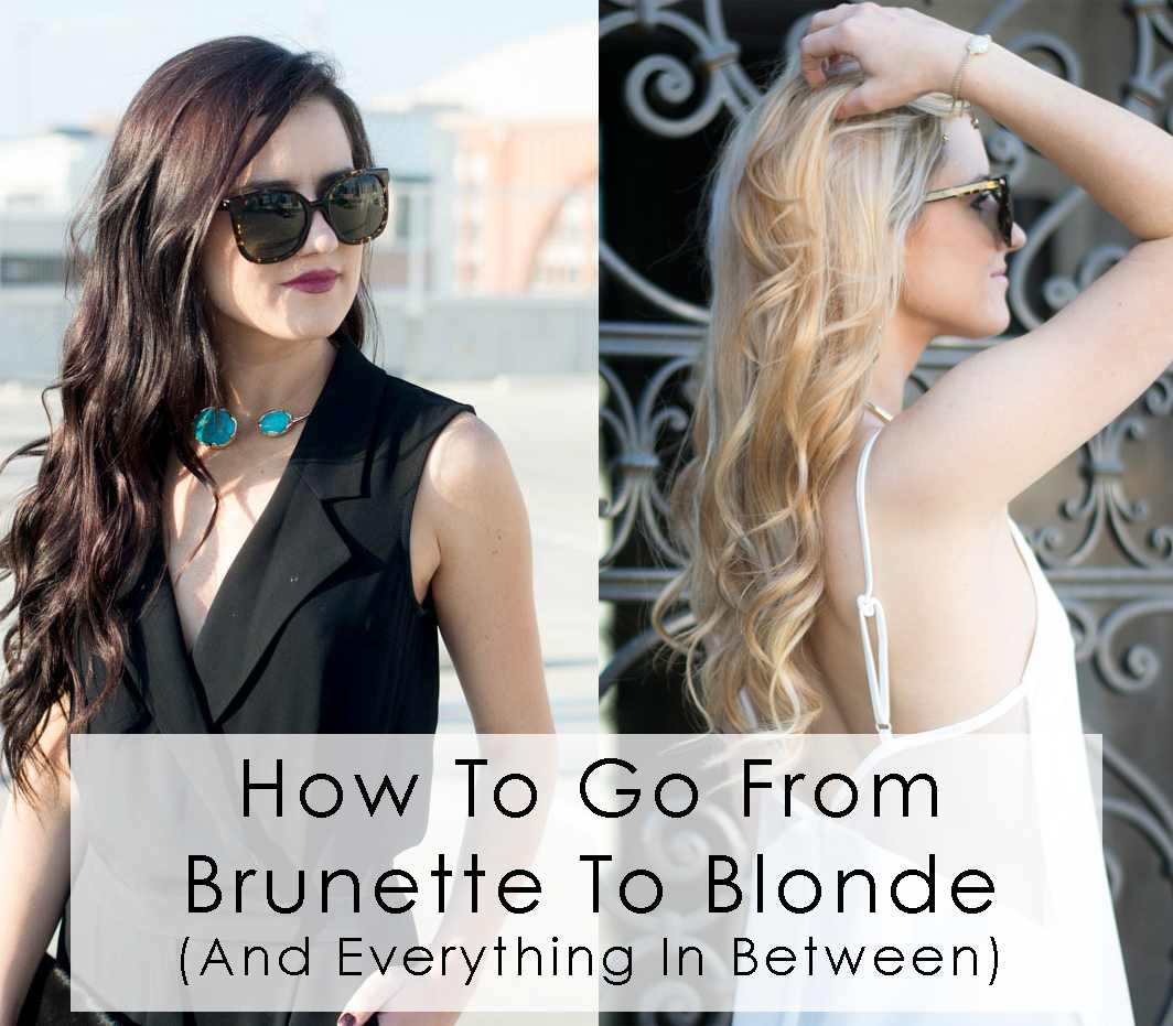 how to go from brunette to blonde
