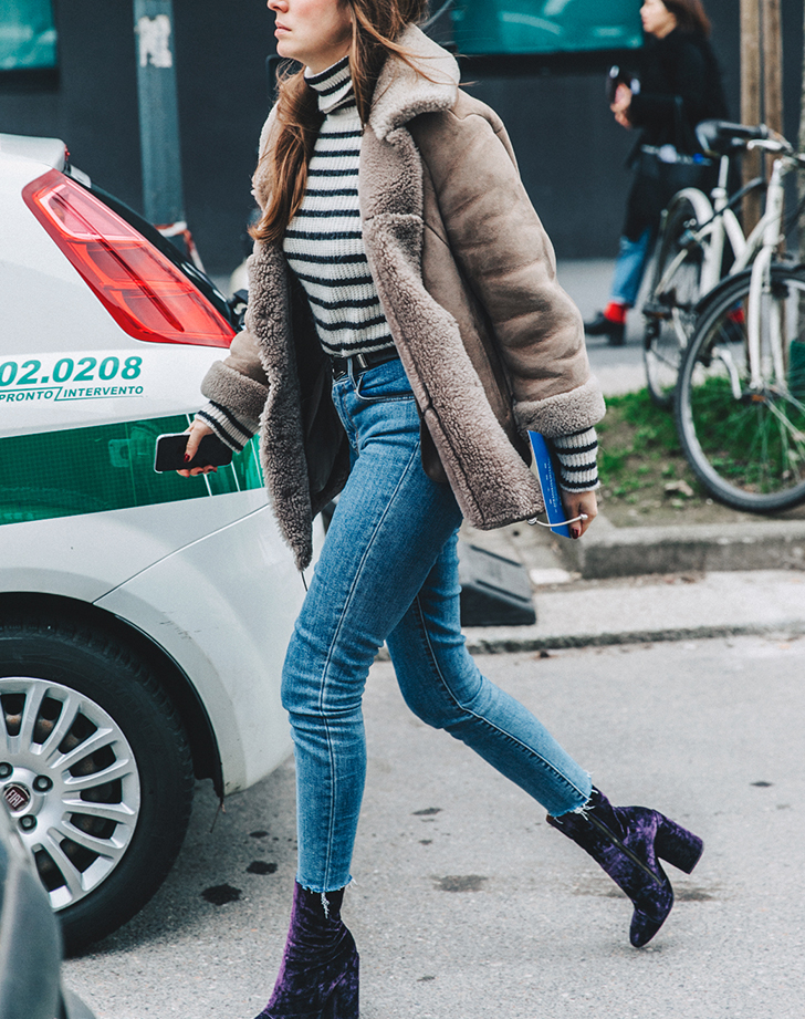 velvet boots jeans
