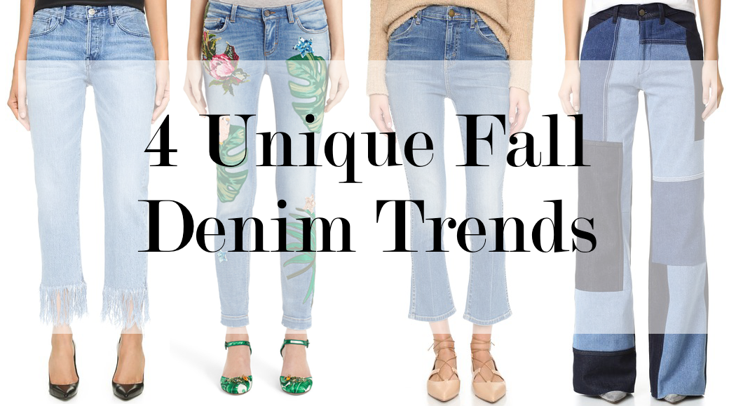 4 unique fall denim trends