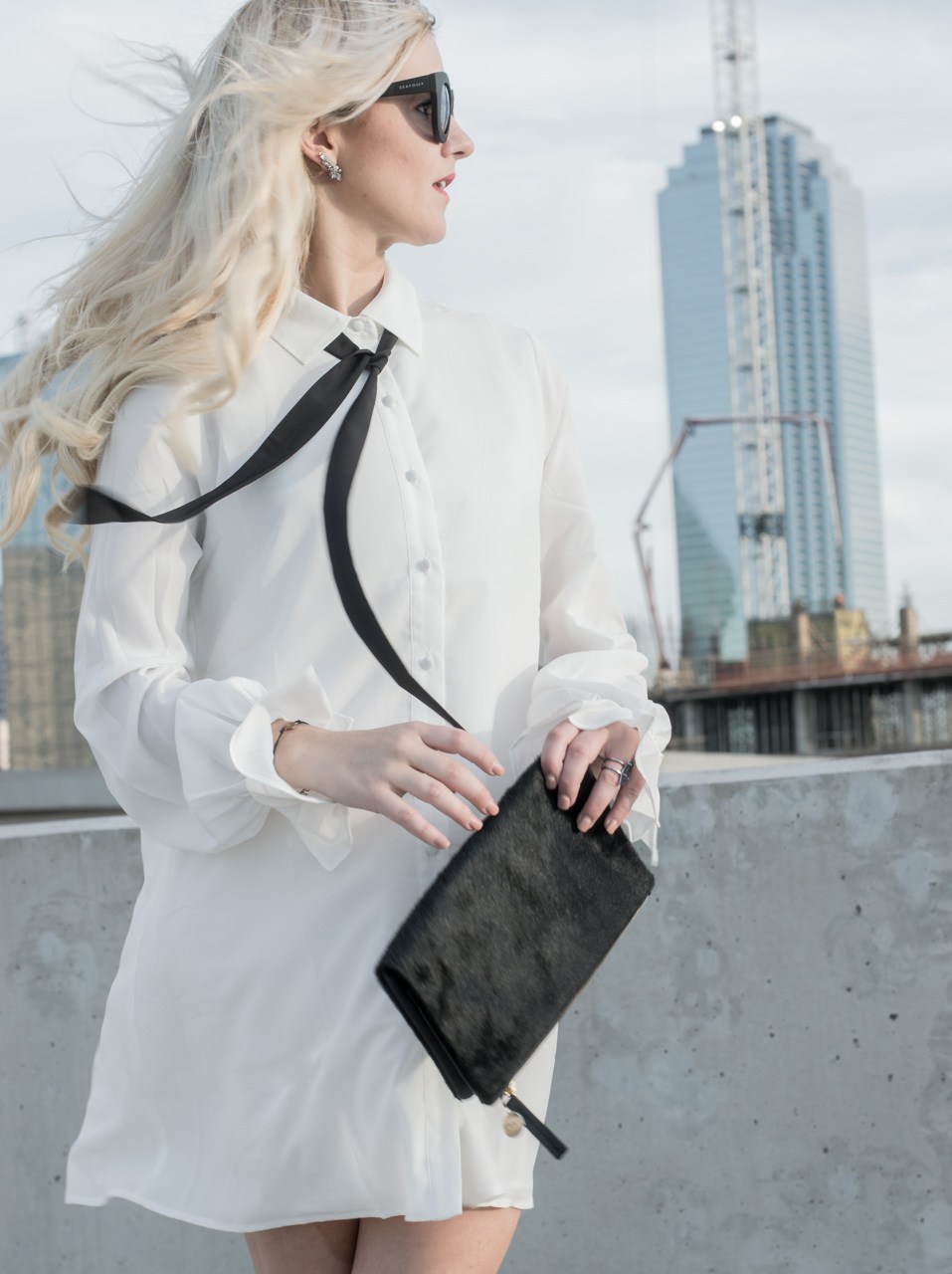 Tie Neck Dress