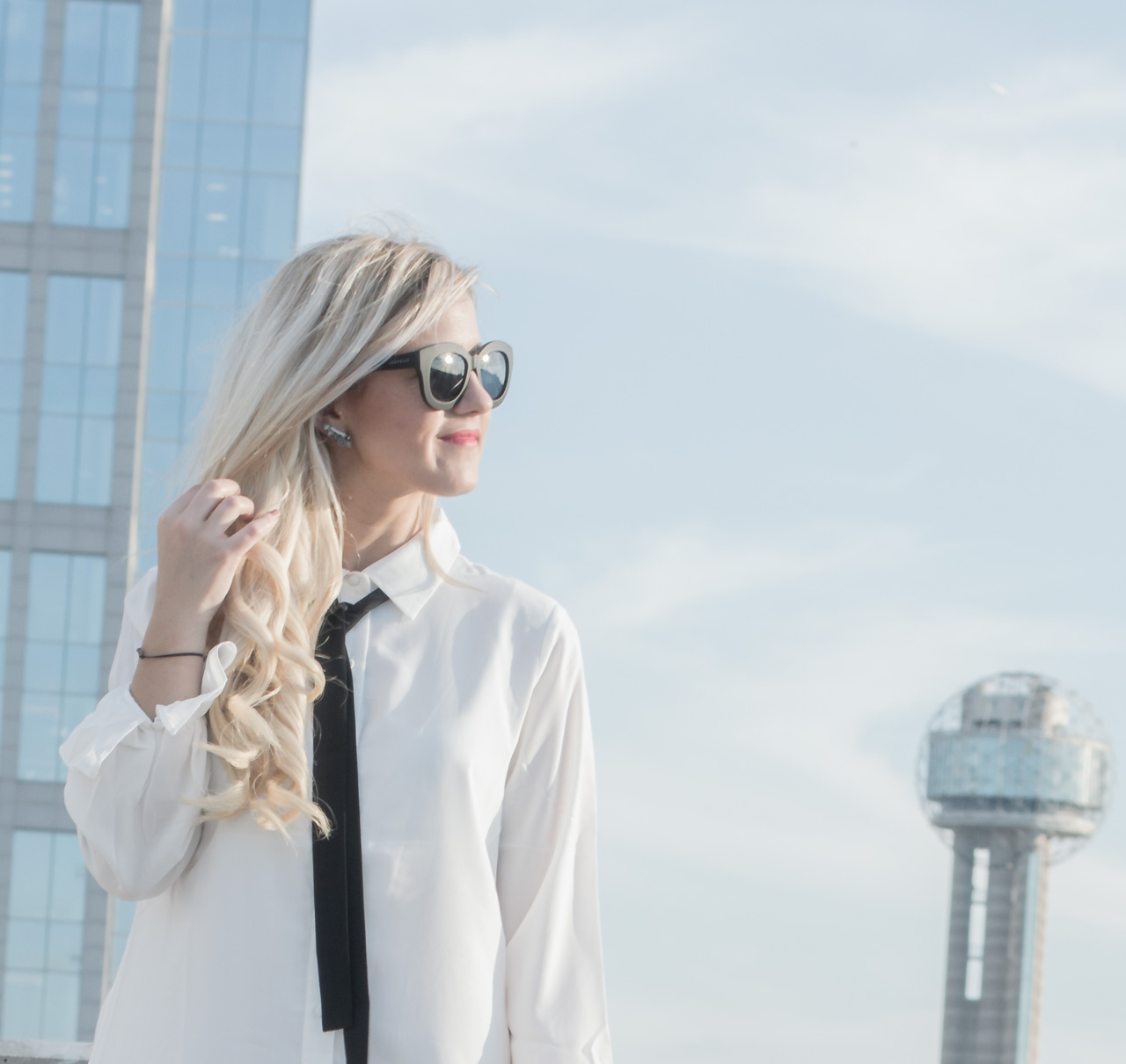 white-dress-black-tie