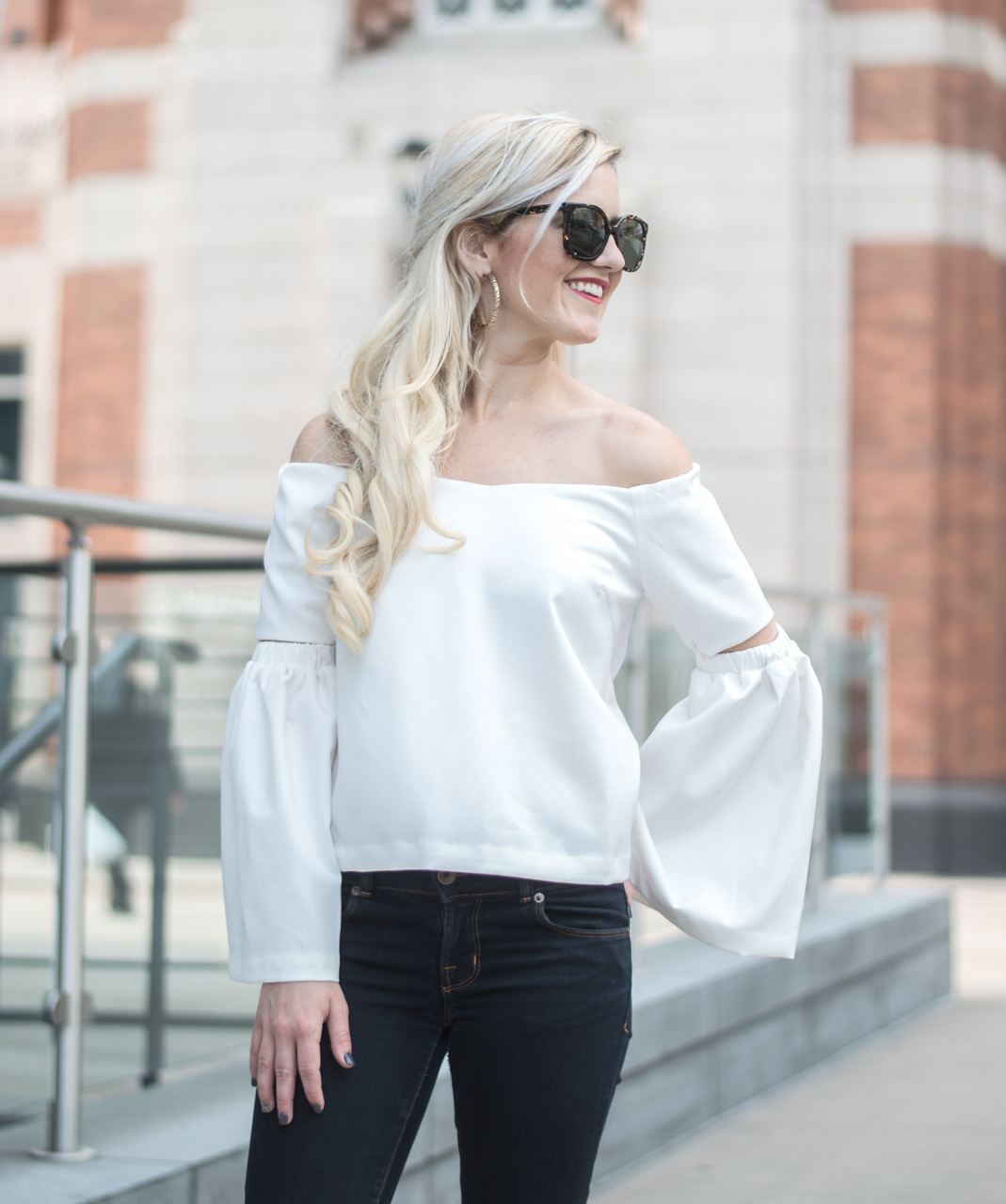 off-the-shoulder-white-flared-top