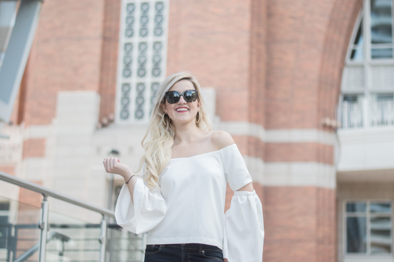white-flared-sleeve-top