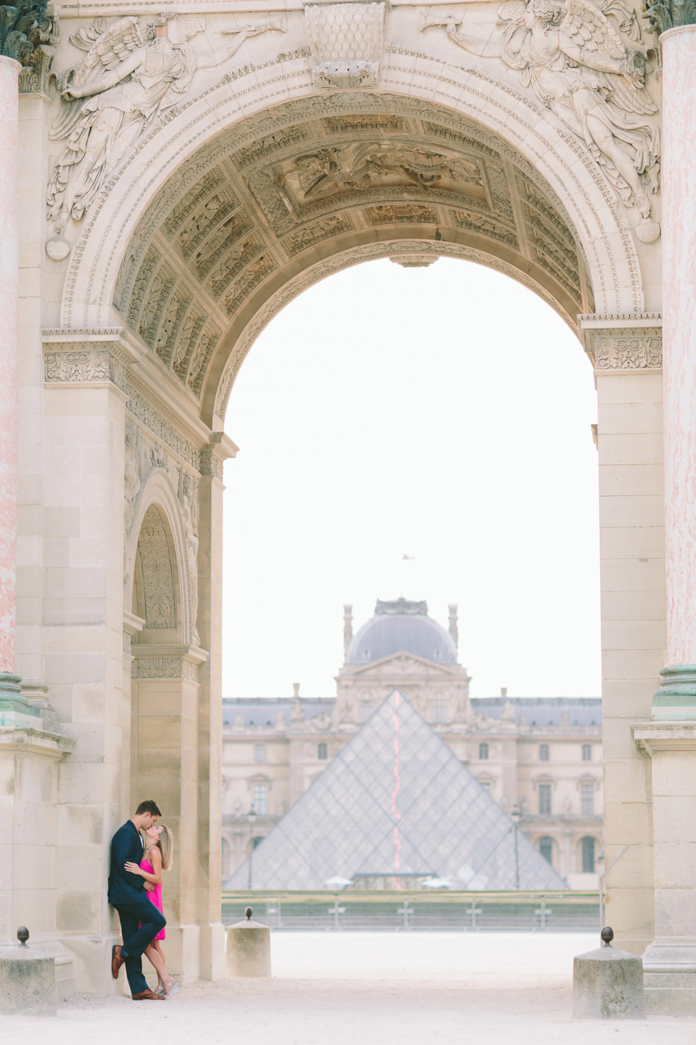 Louvre Engagement Photography Paris French Grey