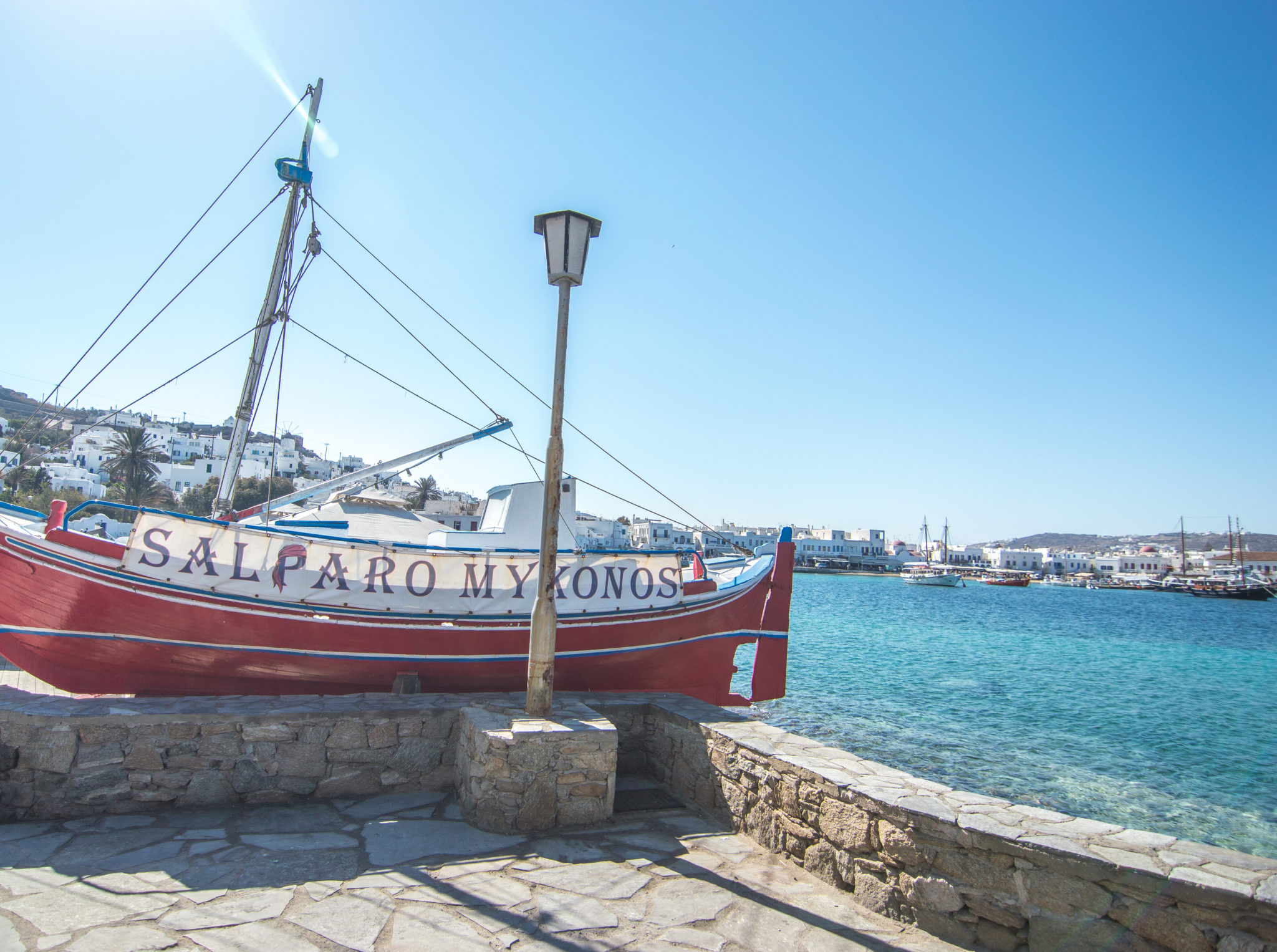 Mykonos Red Boat Chora