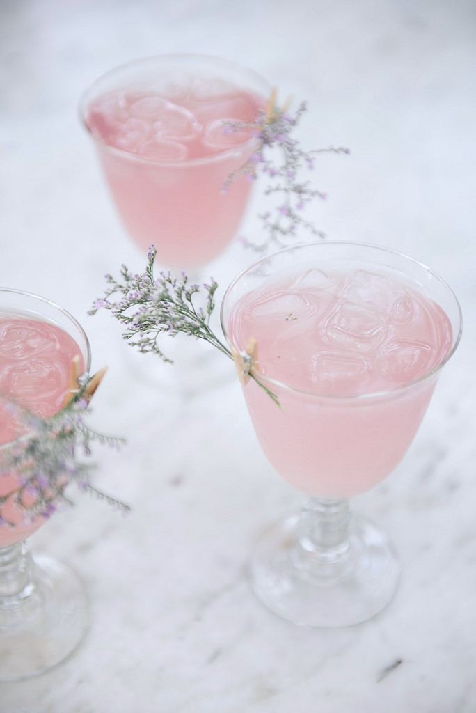 ROSE WATER COINTREAU FIZZ Valentines Day Recipe