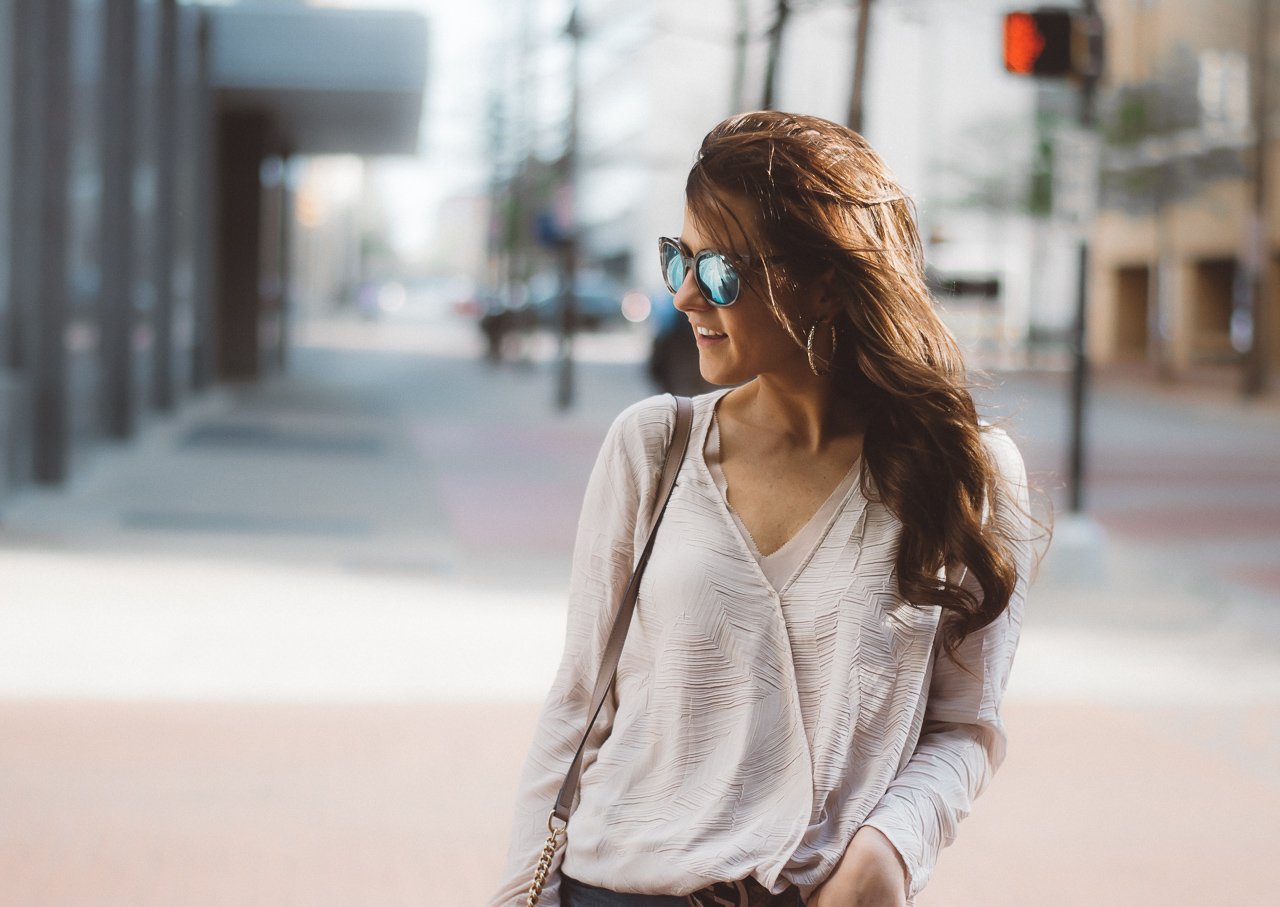 Cooper and Ella Wrap Top