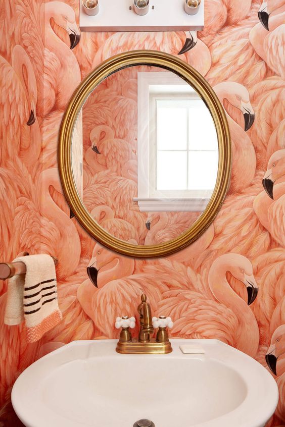 25 Chic Ways To Use Wallpaper In A Guest Bathroom