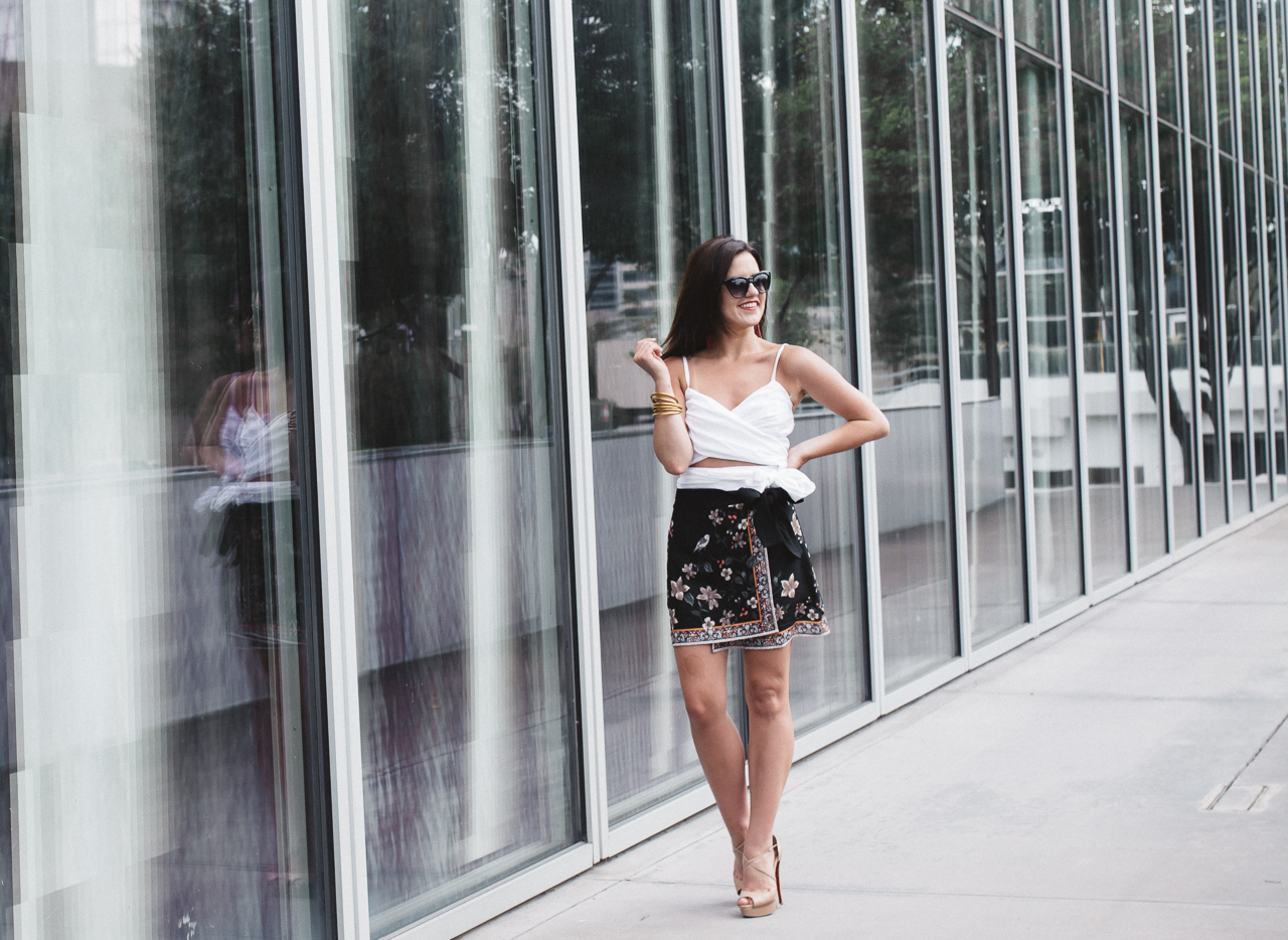 Gianni Bini White Wrap Top and Skort (1 of 22)