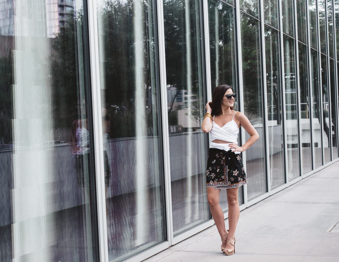 Gianni Bini White Wrap Top and Skort (3 of 22)