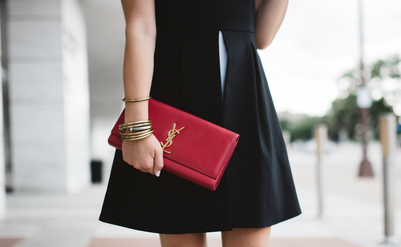 Pink Saint Laurent Clutch