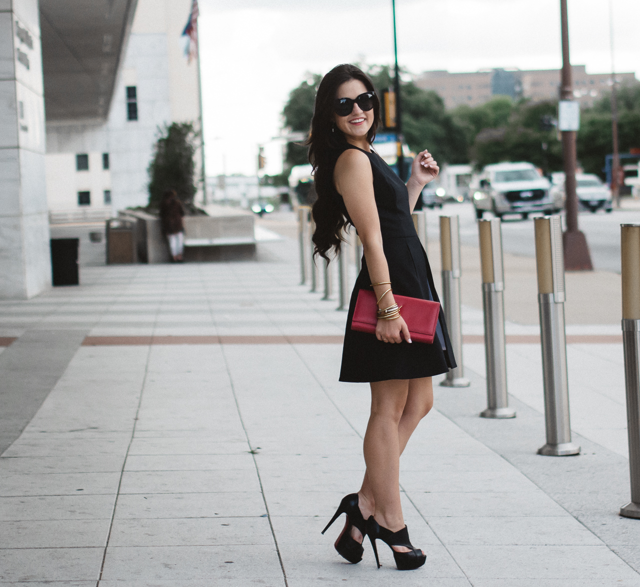 Alice + Olivia Bria Peplum Fit and Flare Dress (4 of 27)