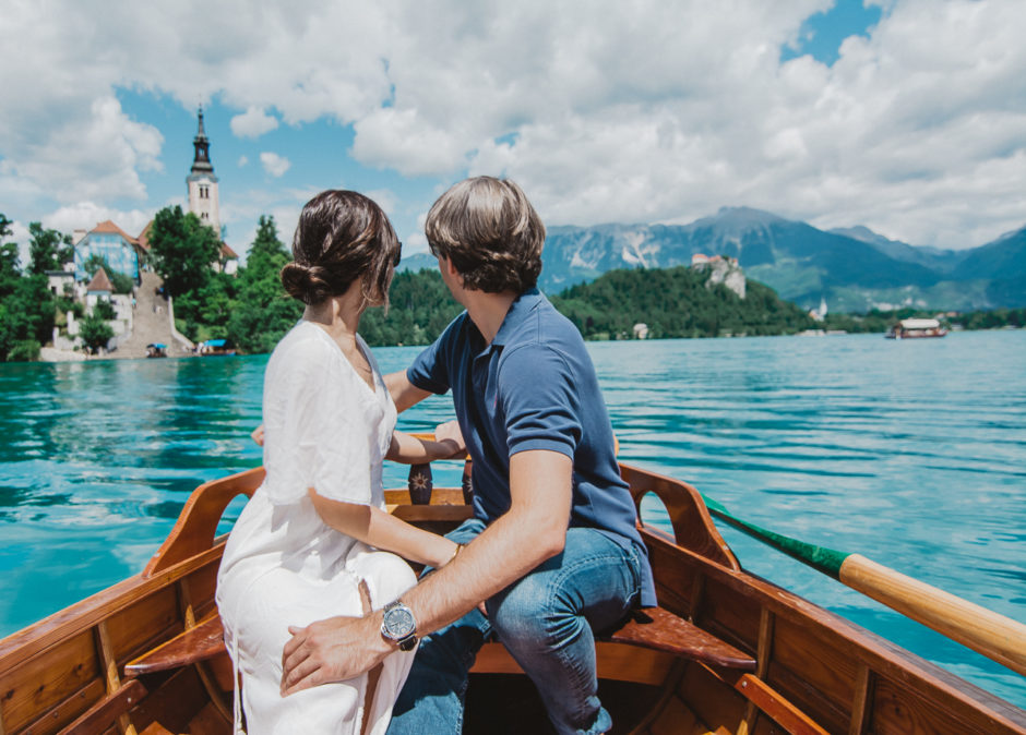 Vila Bled Hotel Slovenia Lake Bled Paddle Boat Bled Church