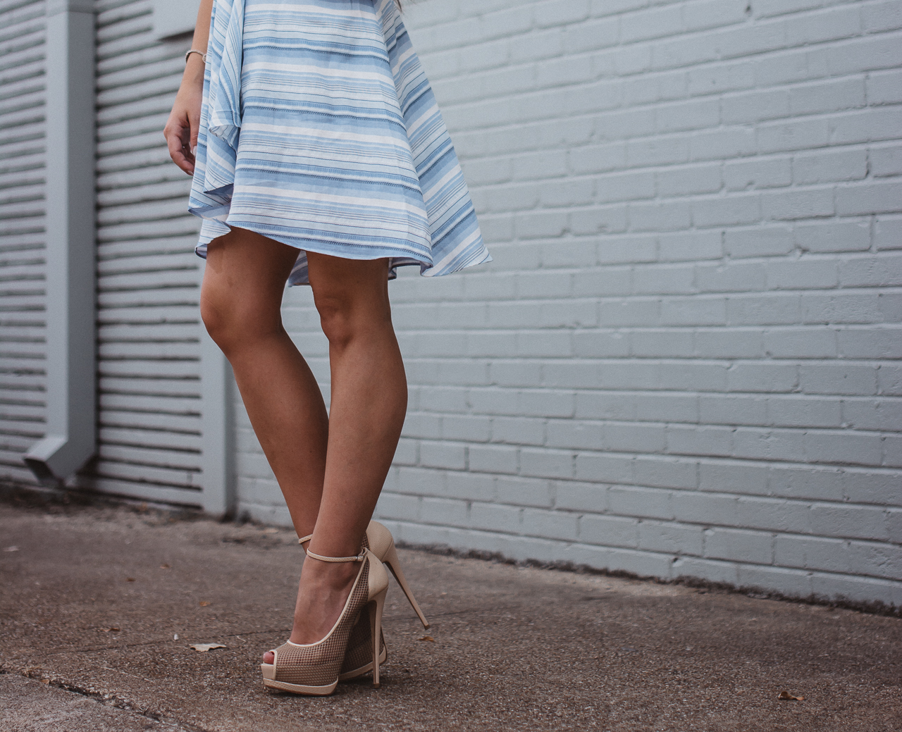 Amanda Uprichard Blue Striped Dress-19