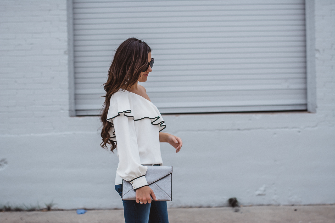 Amanda Uprichard One Sleeve Blouse-16
