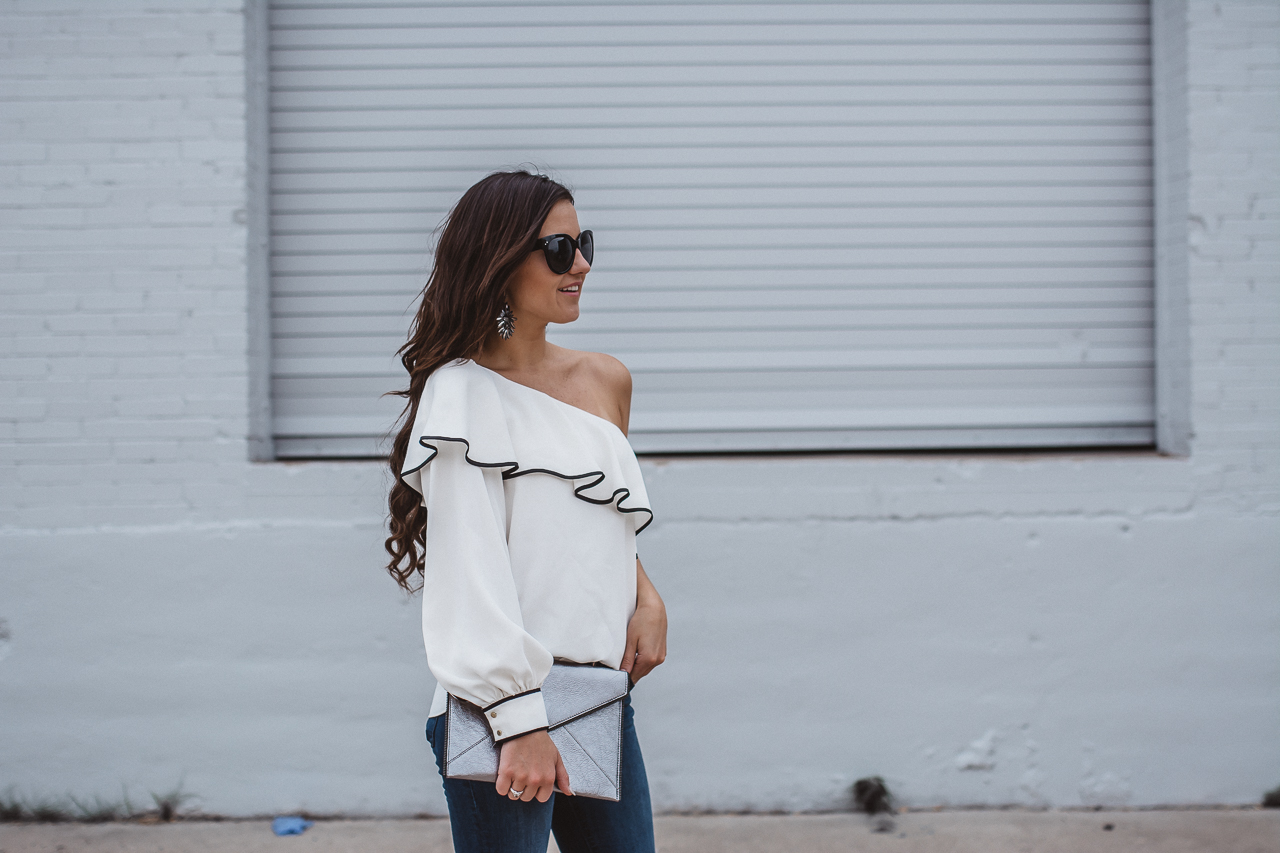 Amanda Uprichard One Sleeve Blouse-17