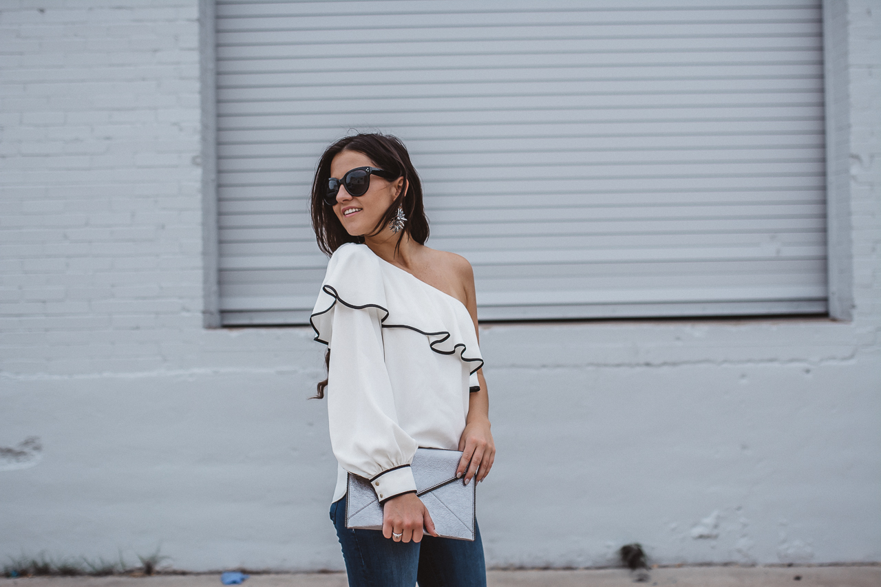 Amanda Uprichard One Sleeve Blouse-18