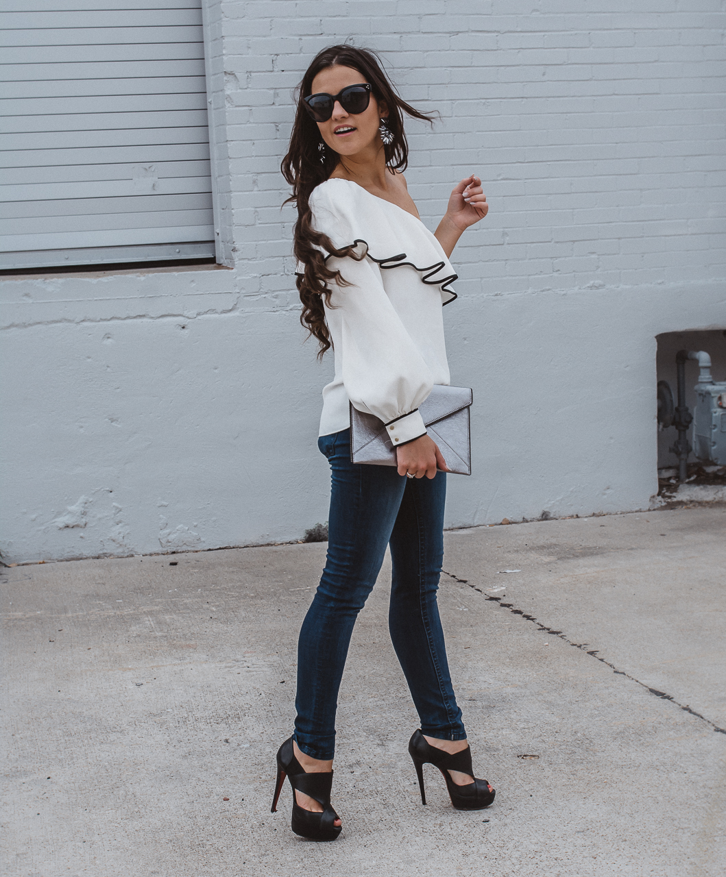 Amanda Uprichard One Sleeve Blouse-4