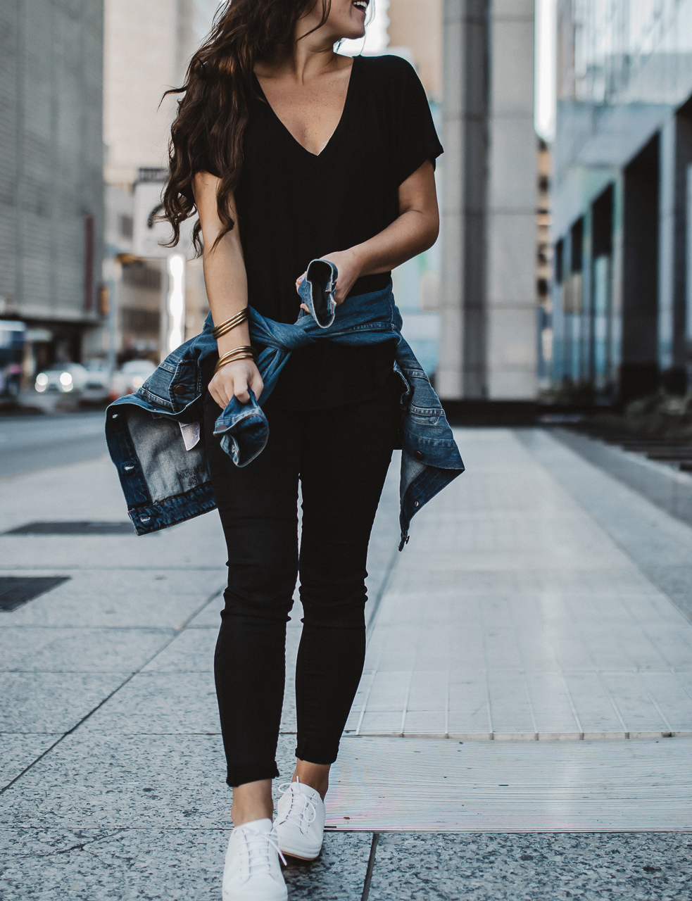 All black fall outfit