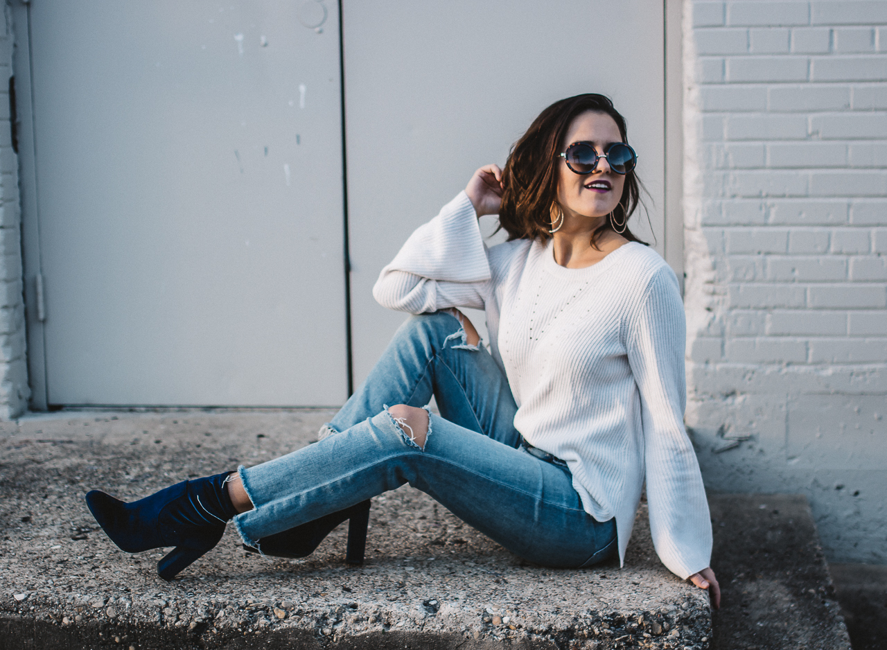 How To Wear Velvet Booties