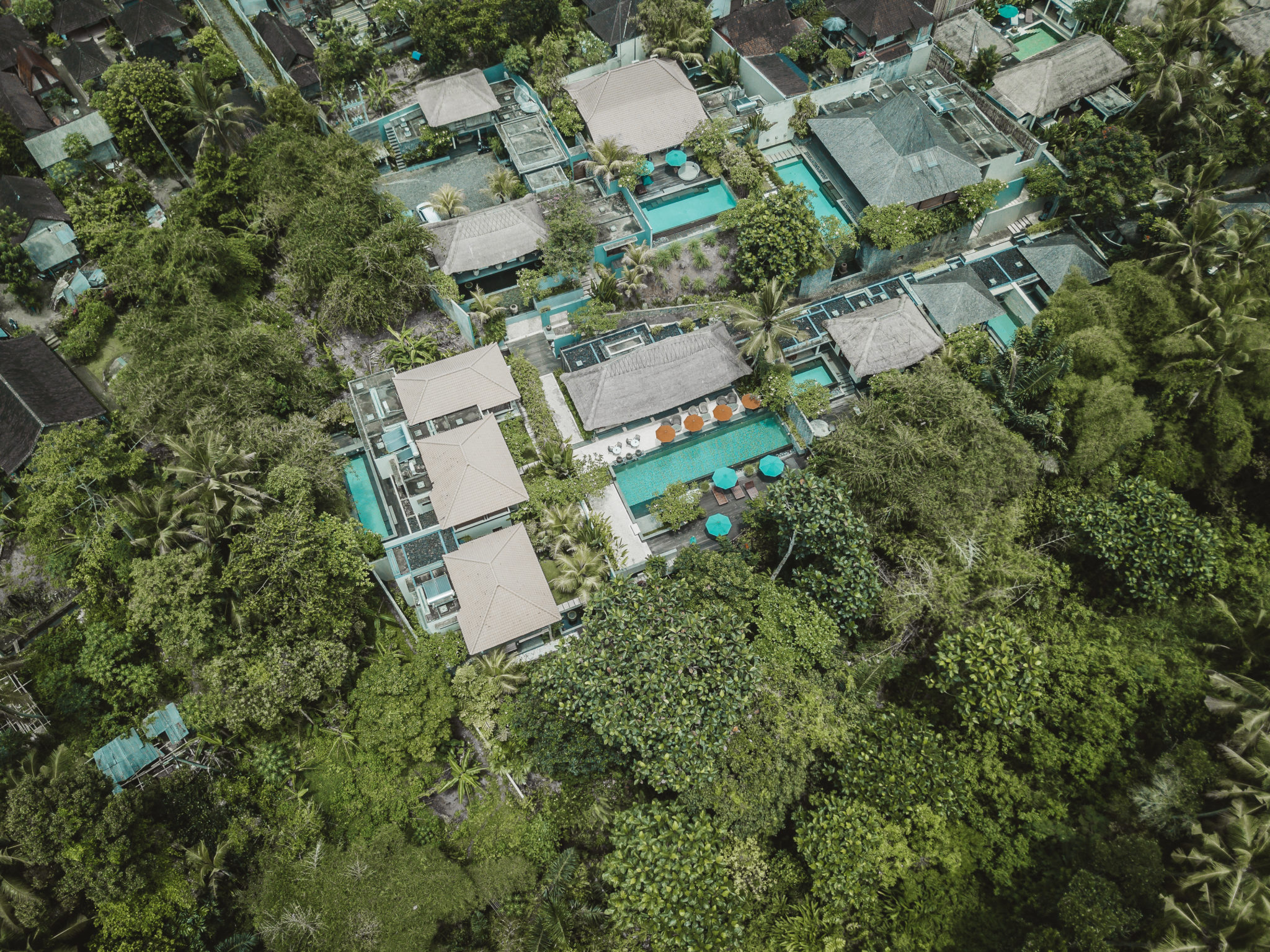 The Purist Villas Ubud Aerial Drone