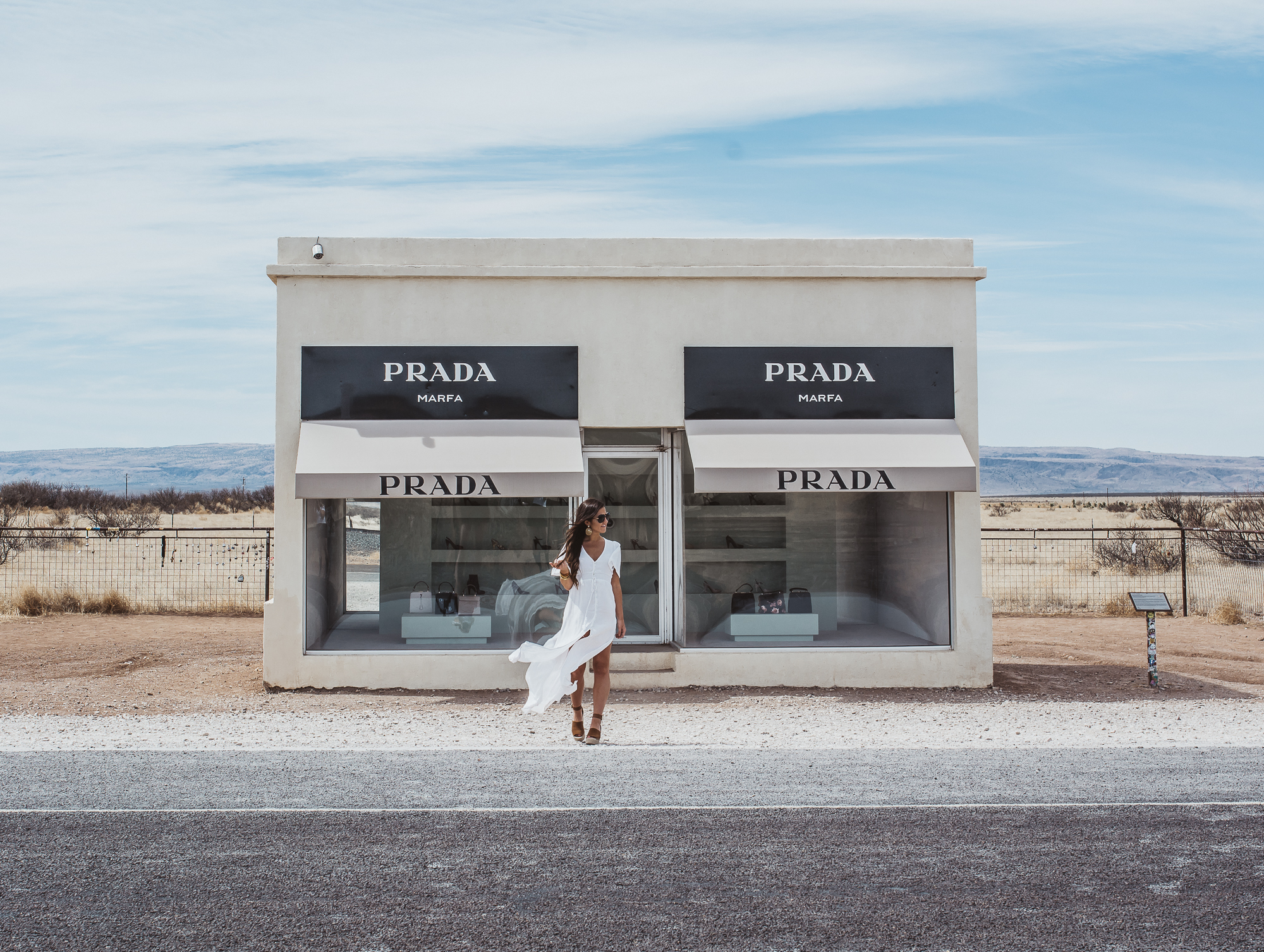 Prada Marfa Blogger