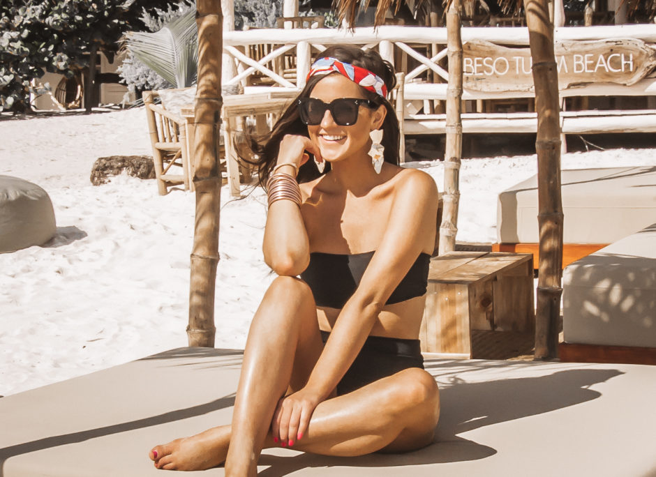 beach top knot headband