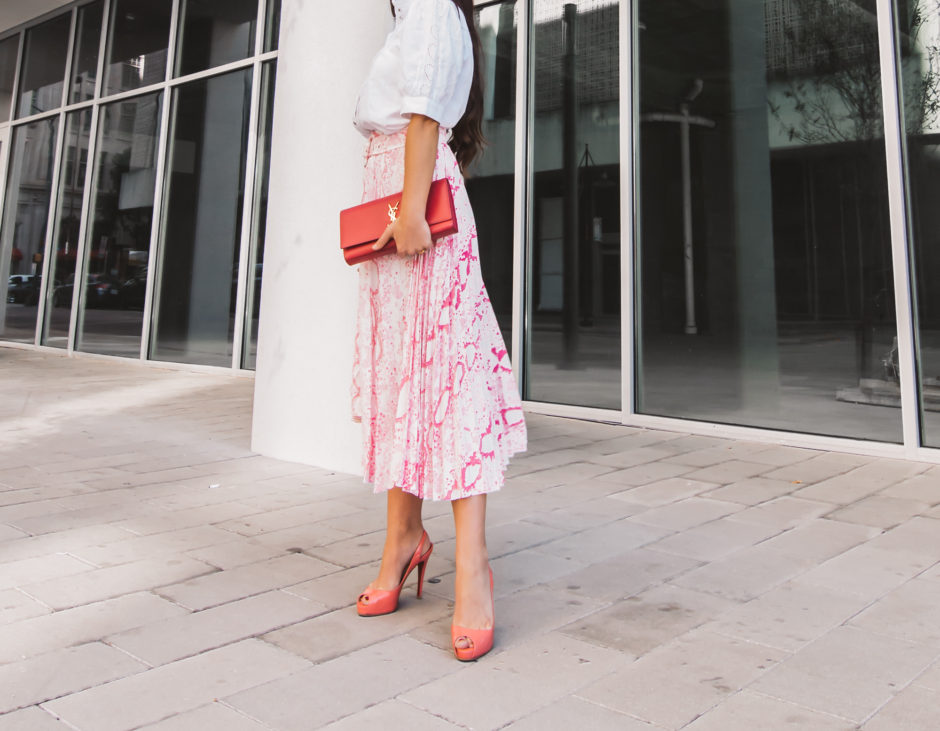 Fall Pleated Midi Skirts