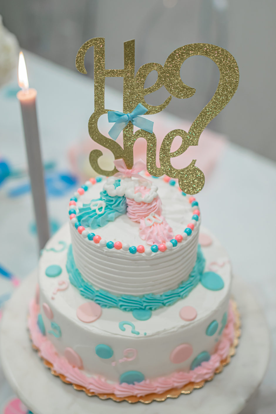 Gender Reveal Cake