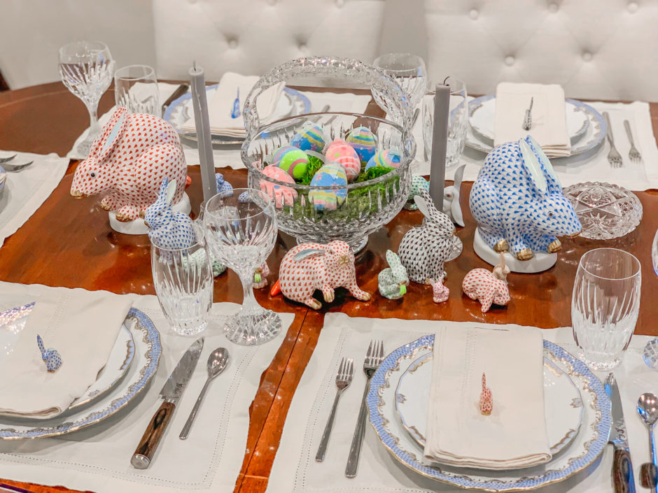 Herend Figurine Easter Table Setting