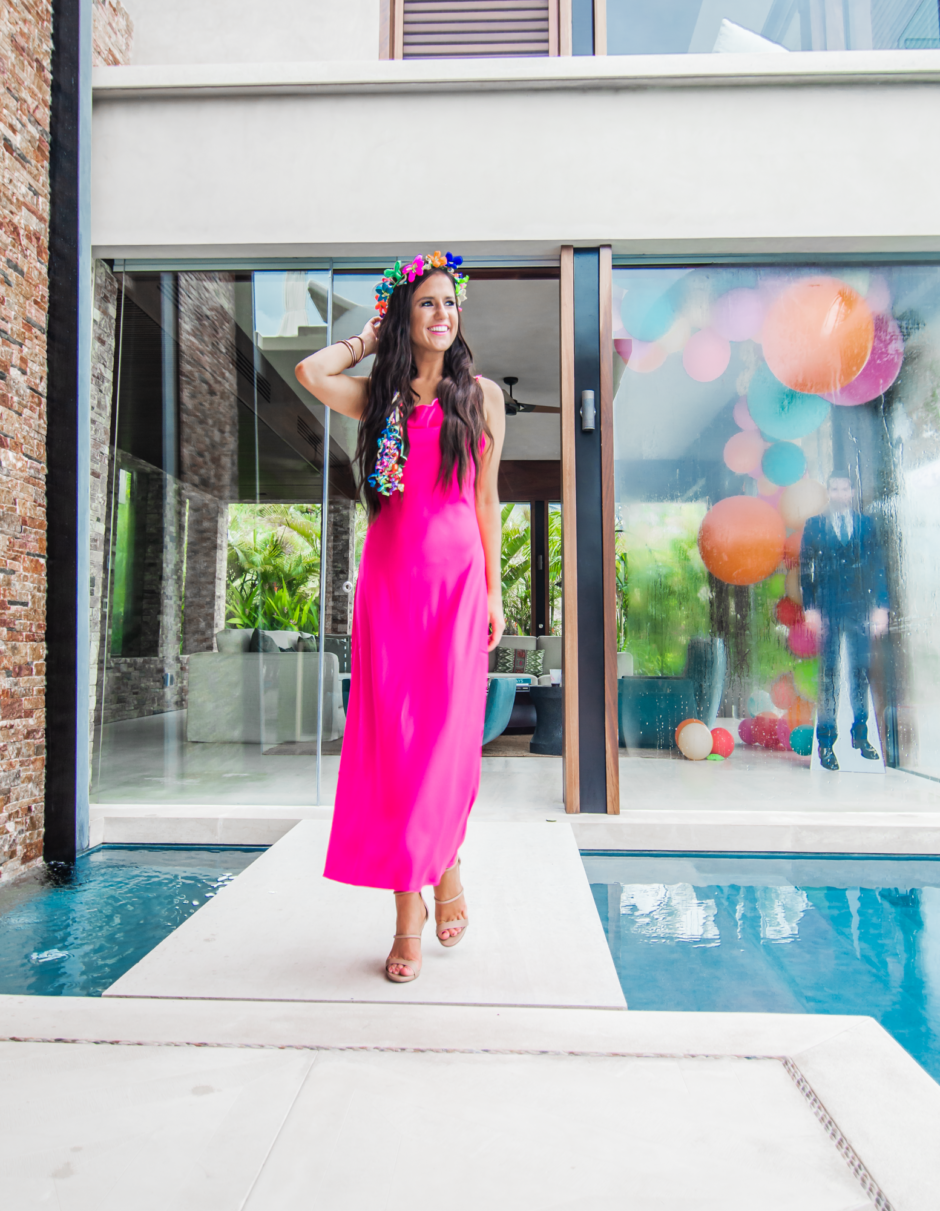 Pink Slip Dress