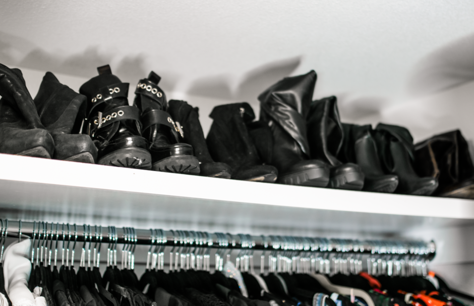Closet organization Ideas boots