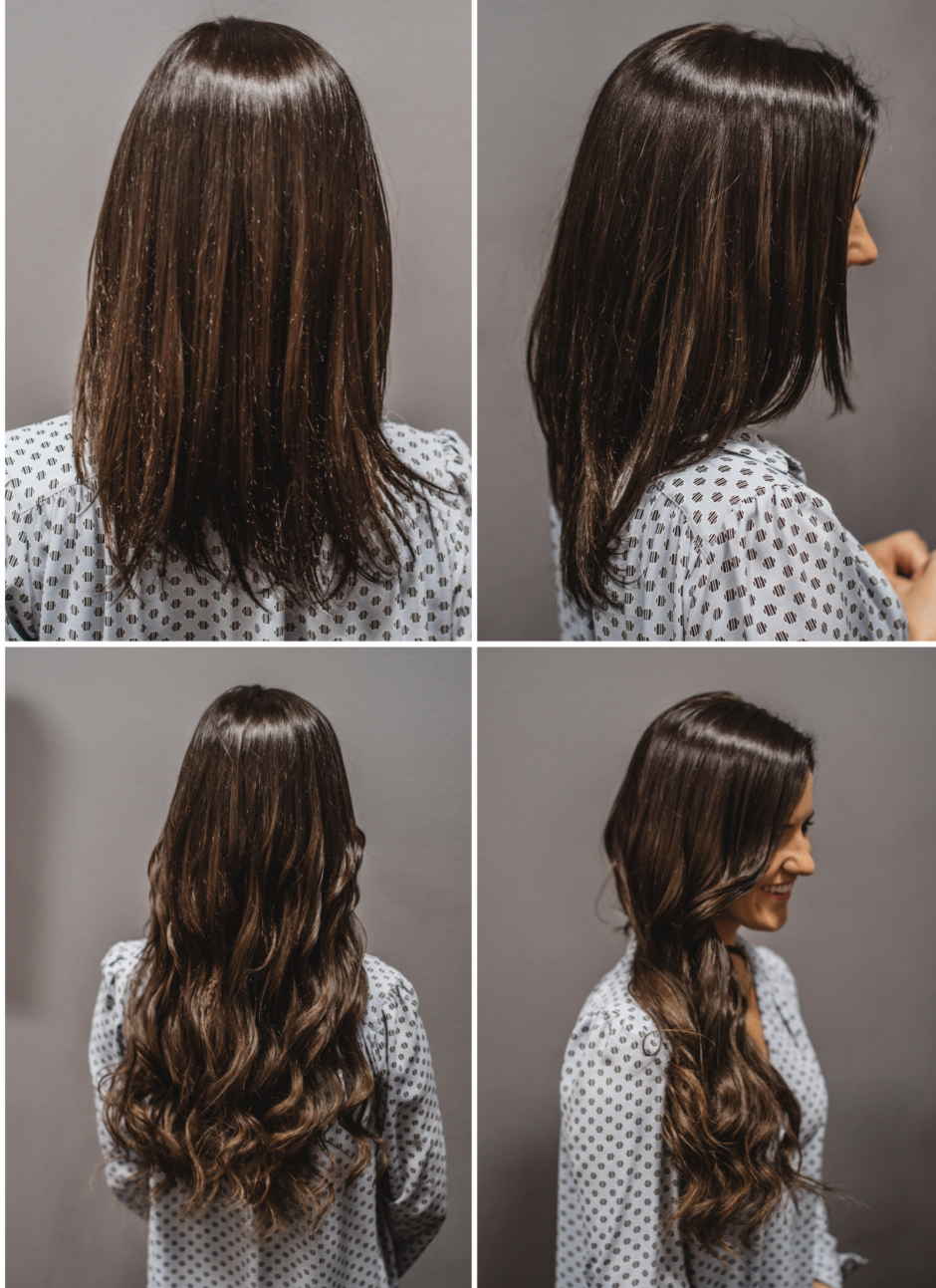 Tape In Extensions Before and After
