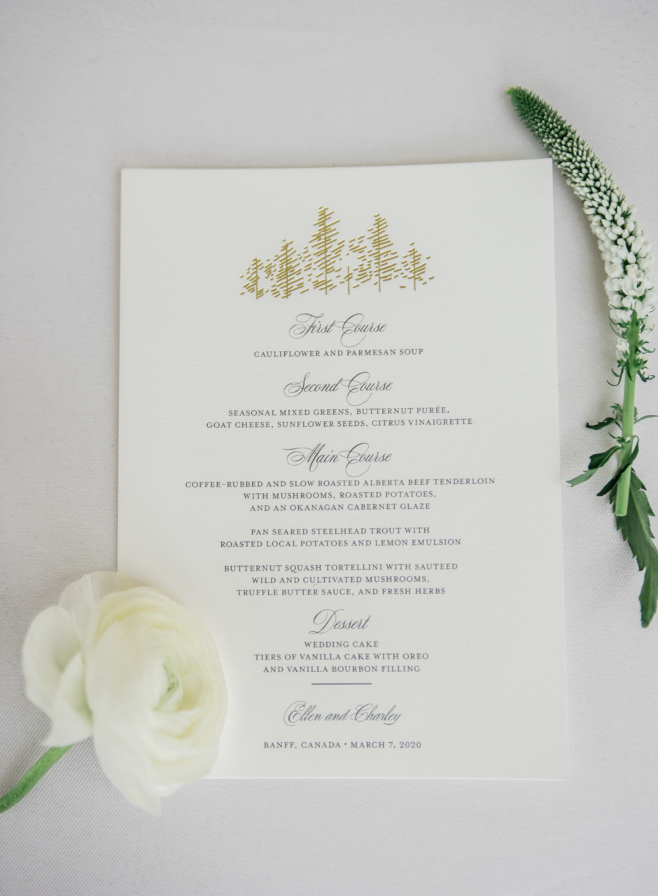 Fairmont Banff Springs Wedding Reception