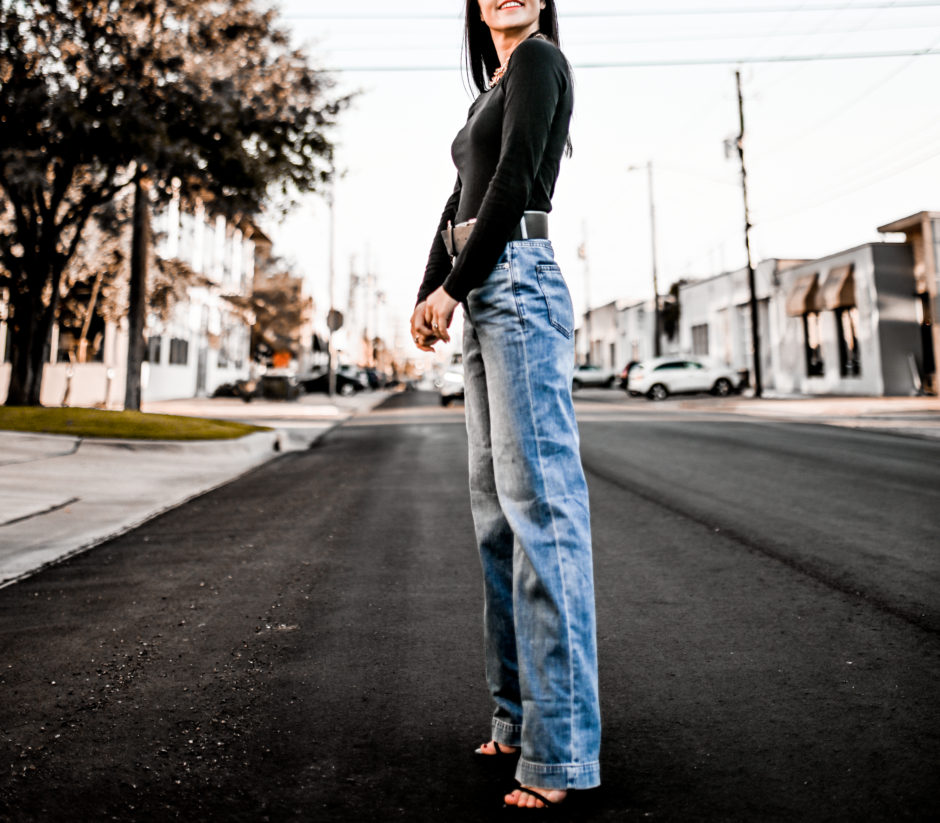 wide leg jeans