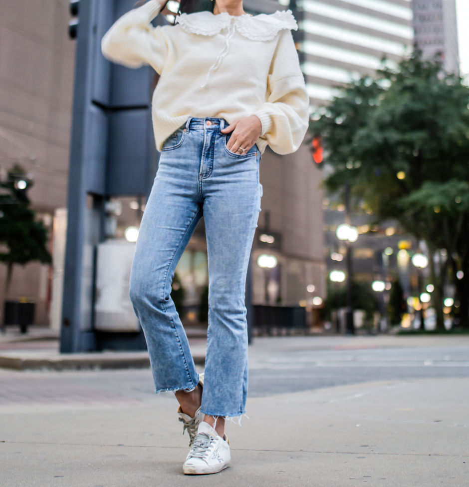 Express cropped denim