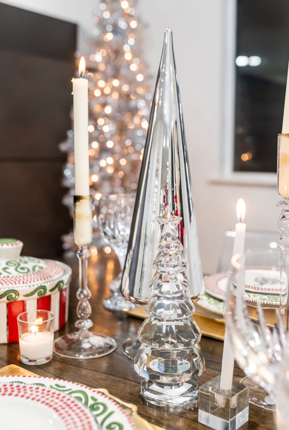 Christmas table decor