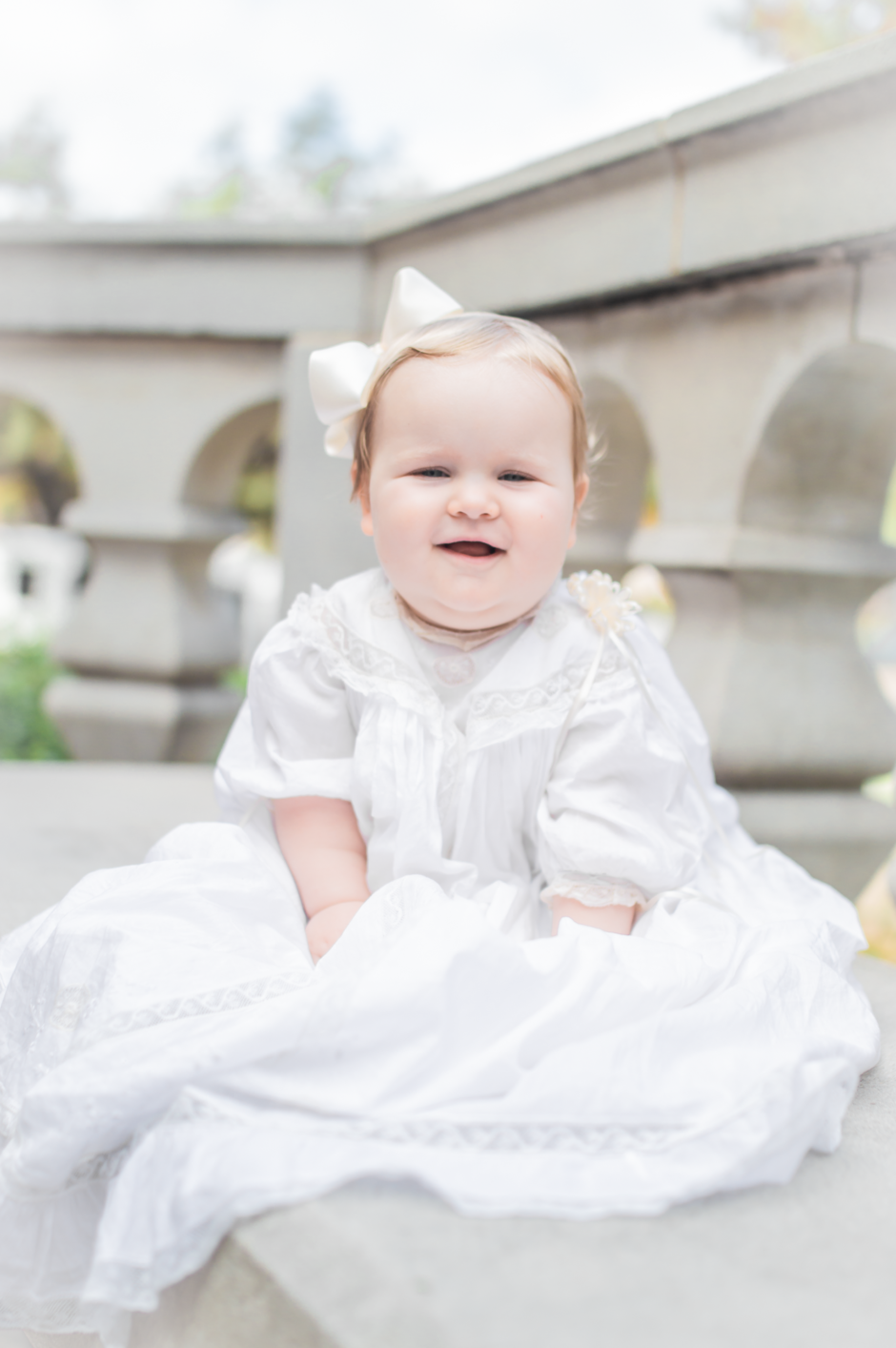 French Hand Sewn Baptism Gown