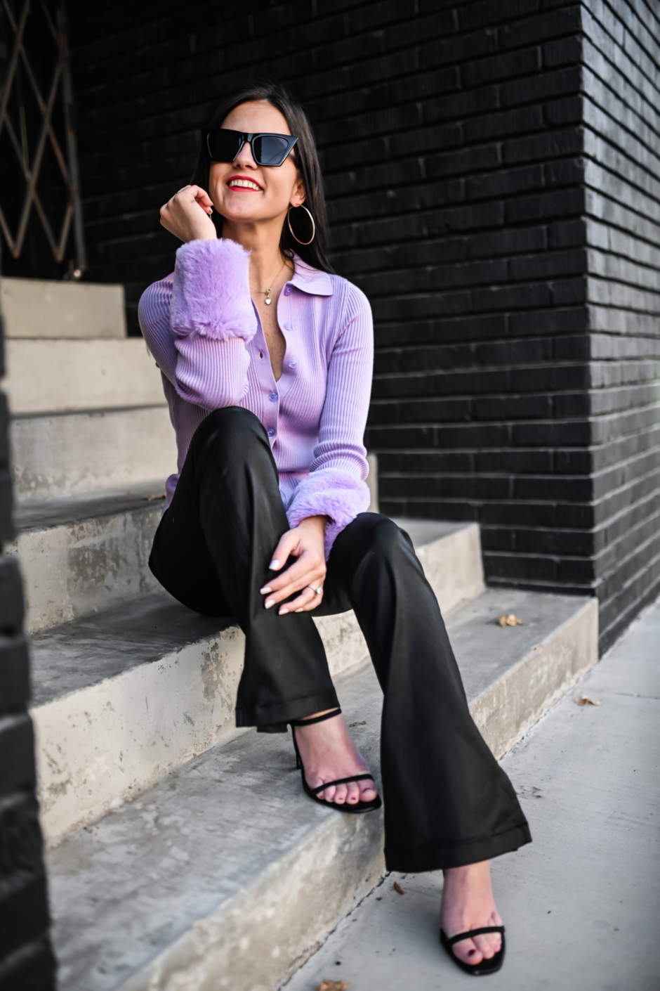 lilac outfit