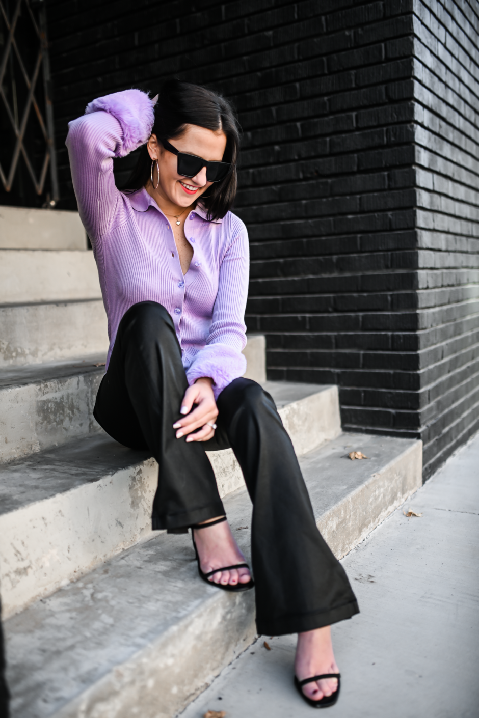lilac sweater