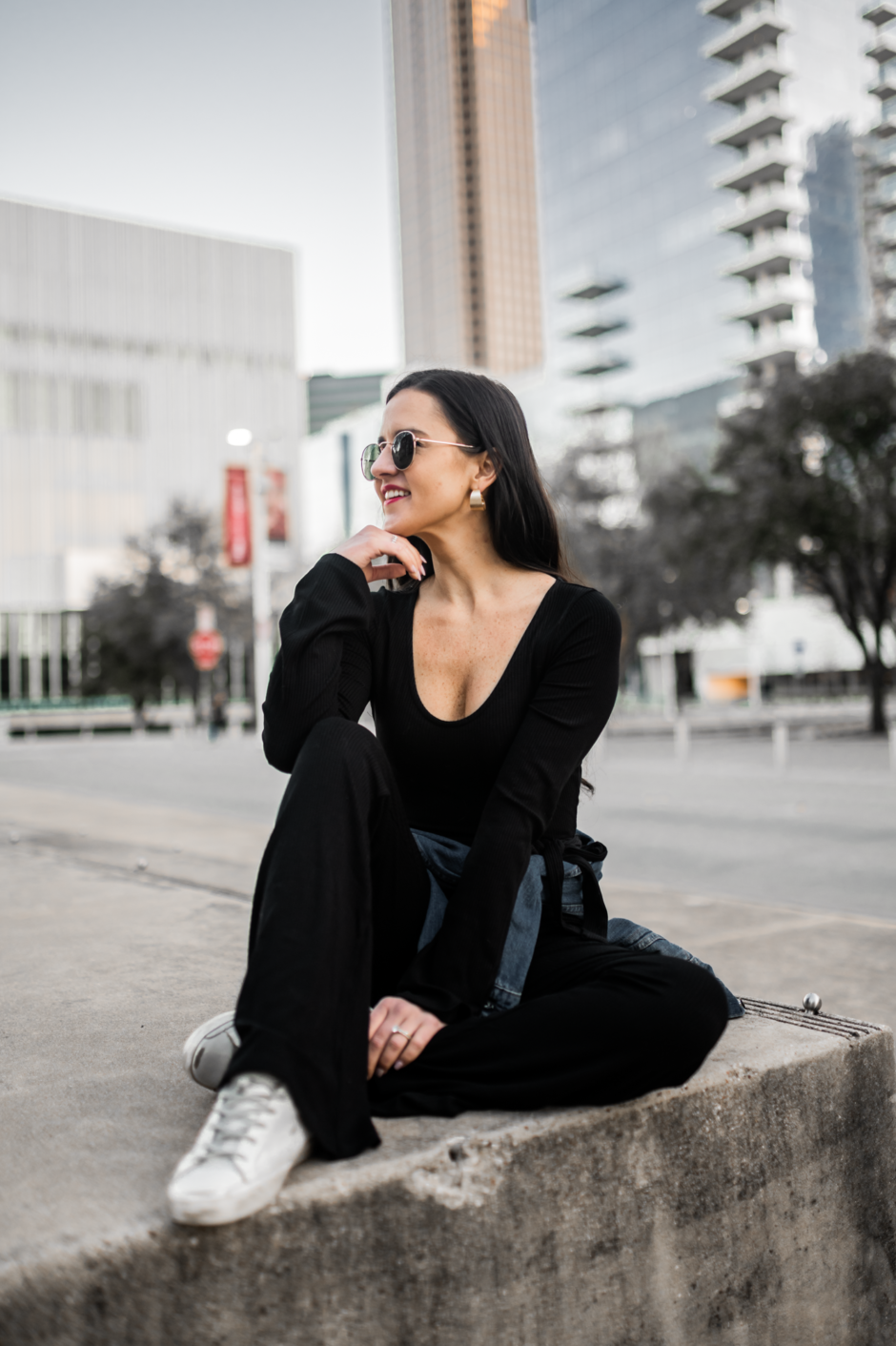 how to wear a flared jumpsuit