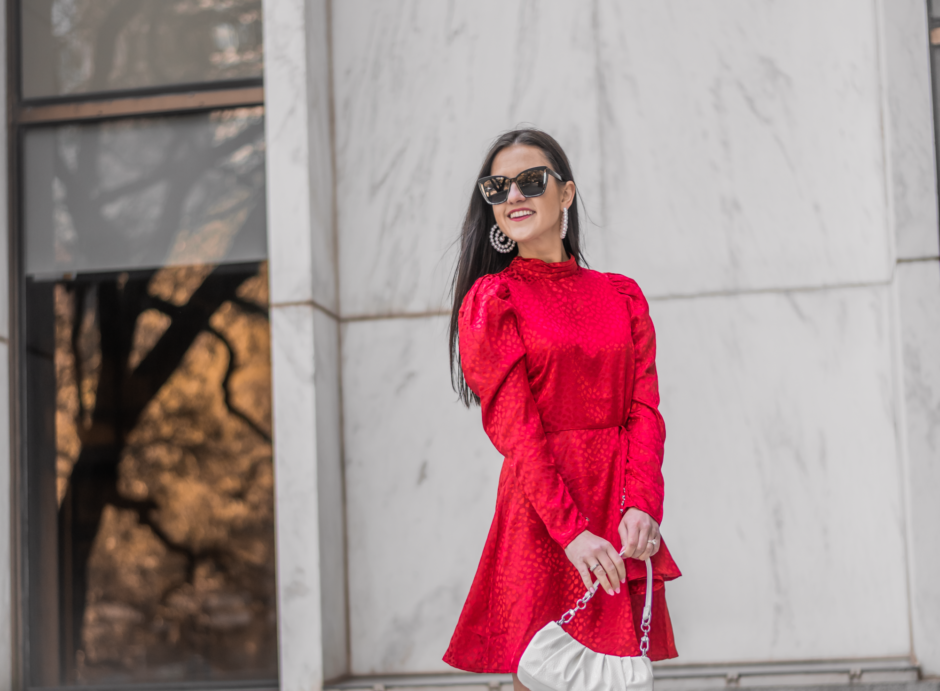 ASOS puff sleeve dress