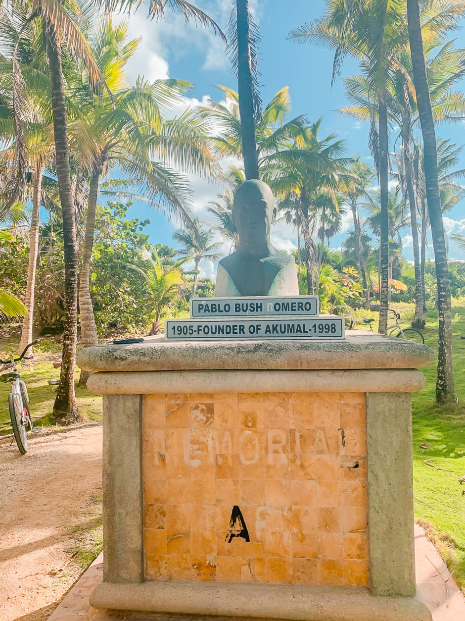 Akumal Mexico Statue